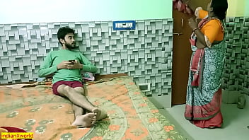 Young Indian boy engages in passionate sex with attractive maid Bhabhi in uncut homemade video