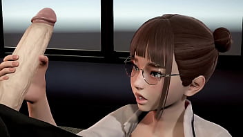 Secretary's forbidden desire for her boss in 3D animated office play