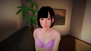 Indulge in uncensored 3D hentai with your dream girlfriend on the sofa